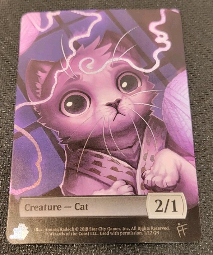 One With Nothing Cat Token Magic the Gathering Foil Promo MTG SCG