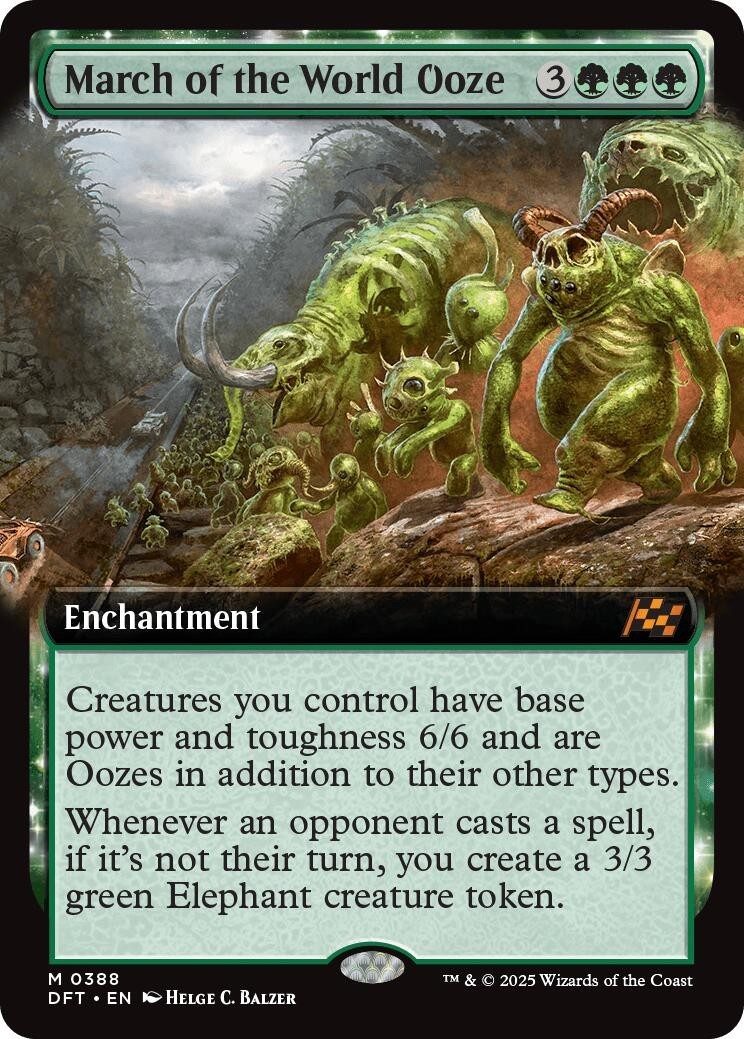March of the World Ooze (Extended Art) (388) Aetherdrift MTG DFT