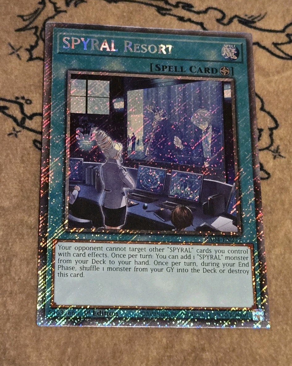 Yugioh SPYRAL Resort RA04-EN277 1st Edition Platinum Secret Rare NM