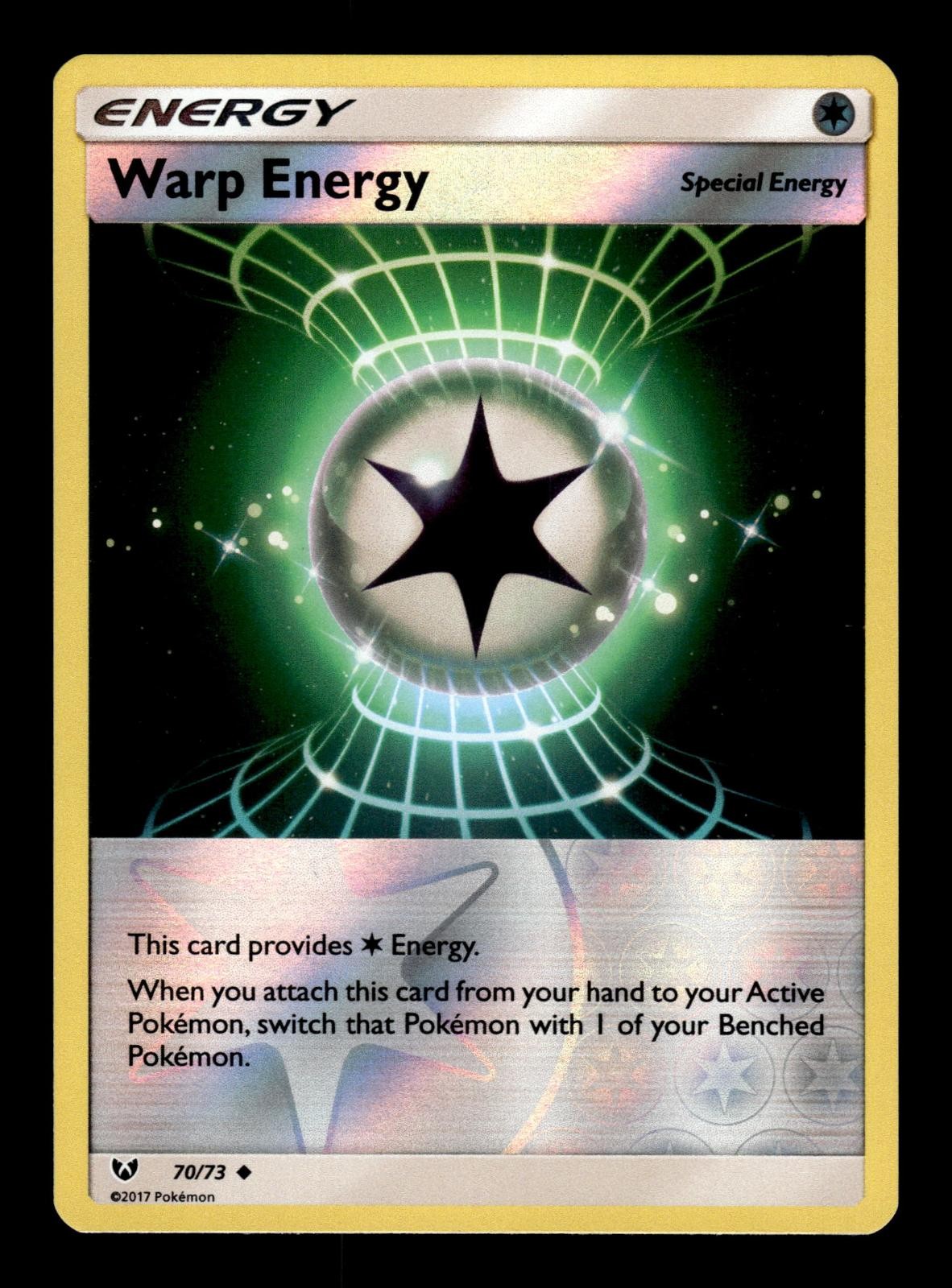 Warp Energy 70/73 Uncommon Shining Legends Pokemon Near Mint