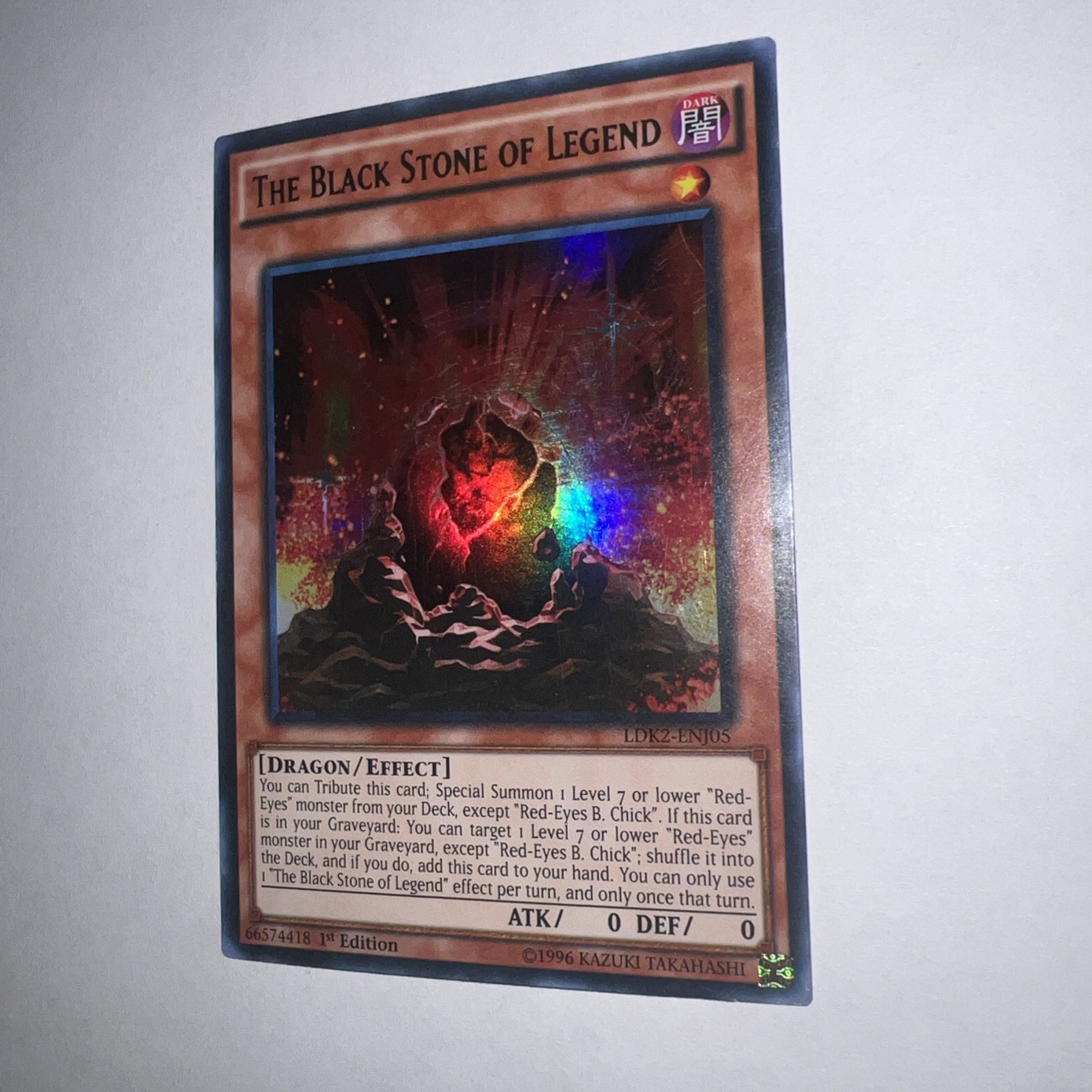 The Black Stone of Legend LDK2-ENJ05 Legendary Decks II 1st Edition