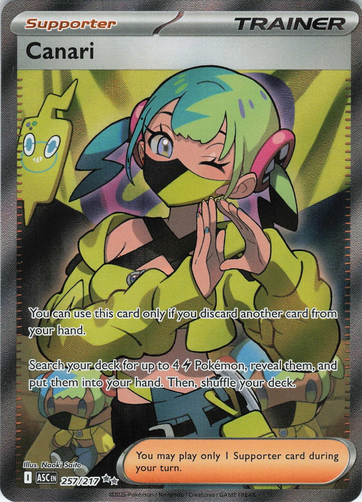 Canari Holo Ultra Rare ME: Ascended Heroes 257/217 NM