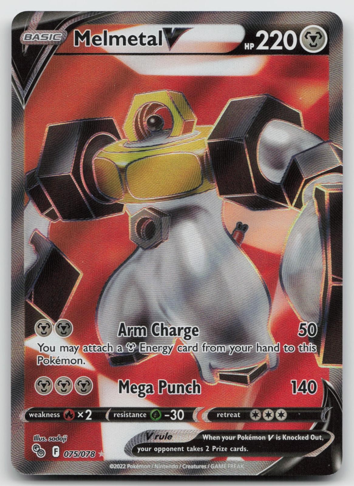 Melmetal V 075/078 Pokemon GO Pokemon NM 2181