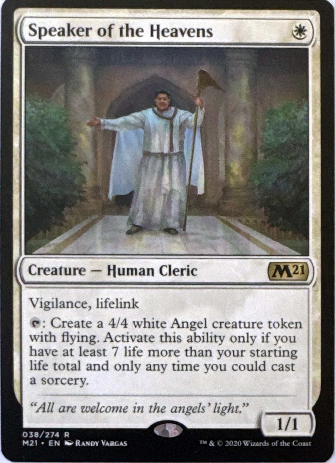 [B4G1] Speaker of the Heavens (#38) – Core Set 2021 – MTG – NM