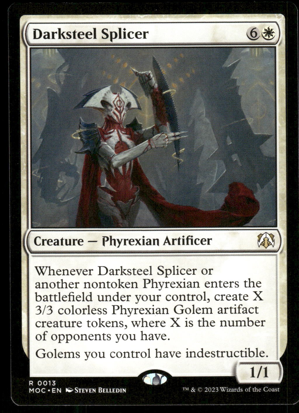 1x Darksteel Splicer – Commander: March of the Machine – NM – MTG