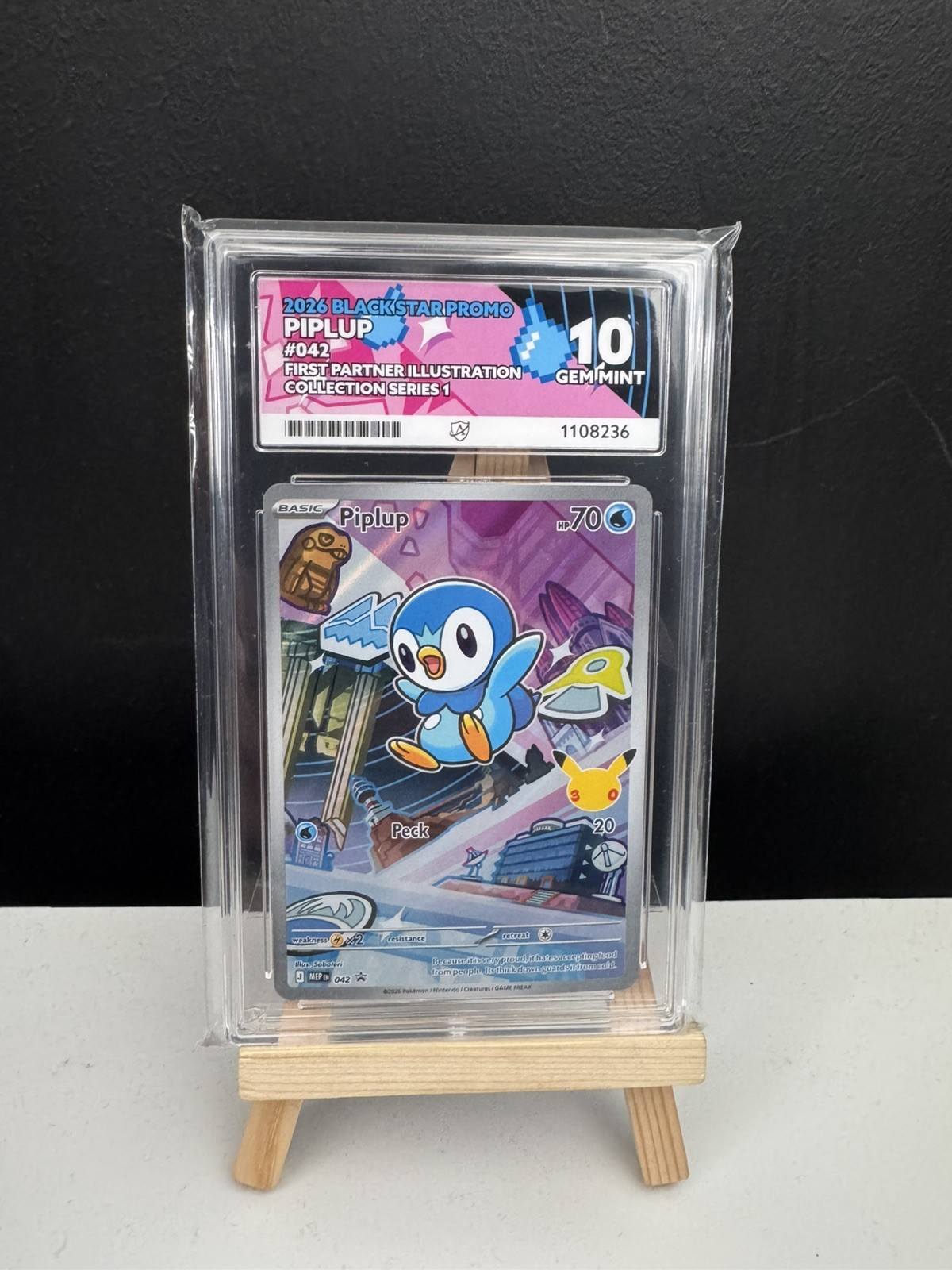 Pokemon TCG – Piplup 042 First Partner Illustration Collection 1 – ACE 10