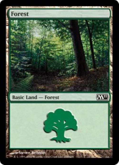 MTG M11 – Forest, Steven Belledin 248 *FOIL*