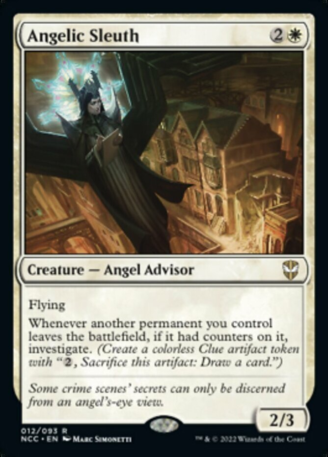 x1 Angelic Sleuth R MTG Commander Streets of New Capenna M/NM, English
