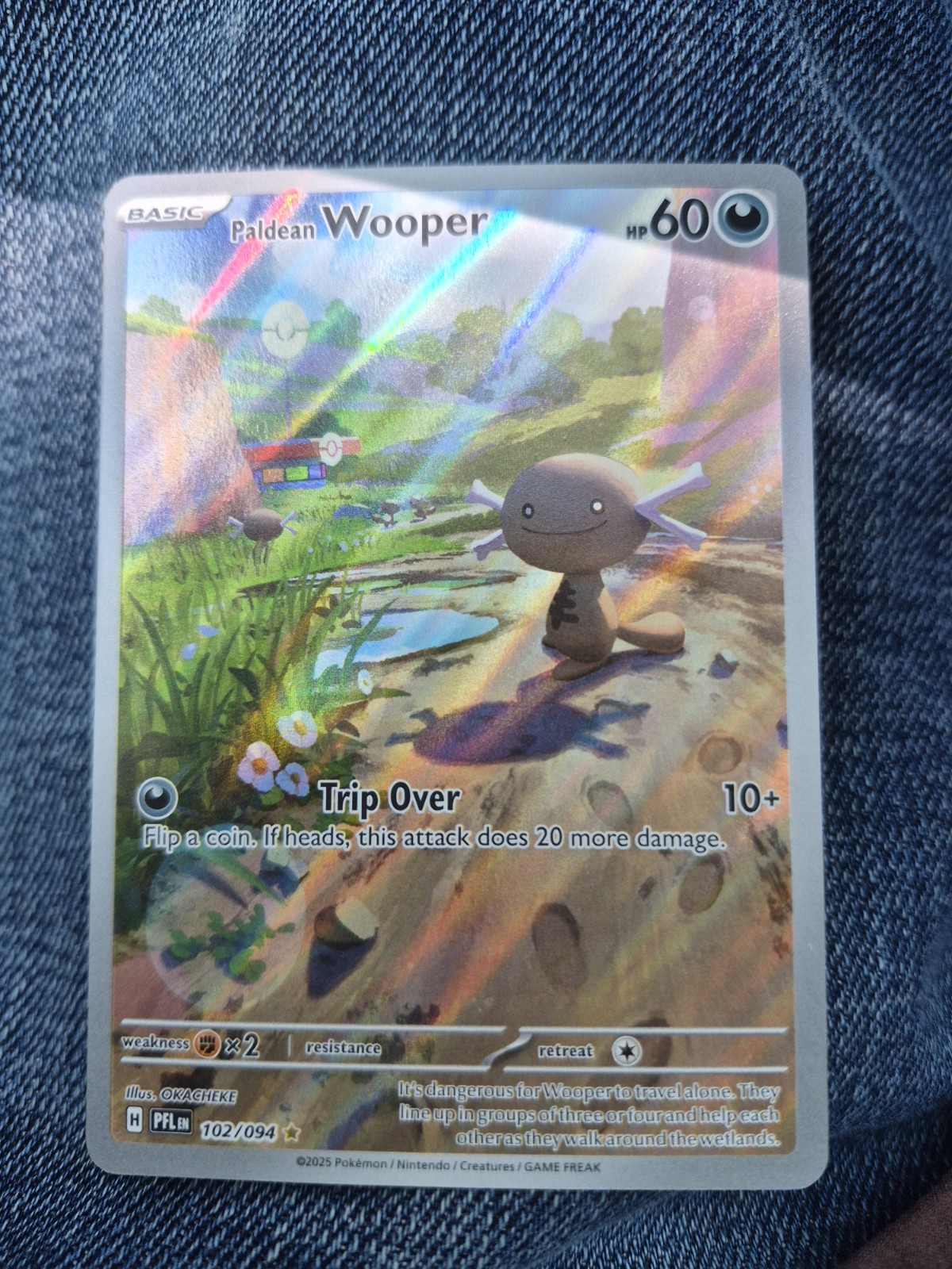 Paldean Wooper 102/094 Me02: Phantasmal Flames Holo