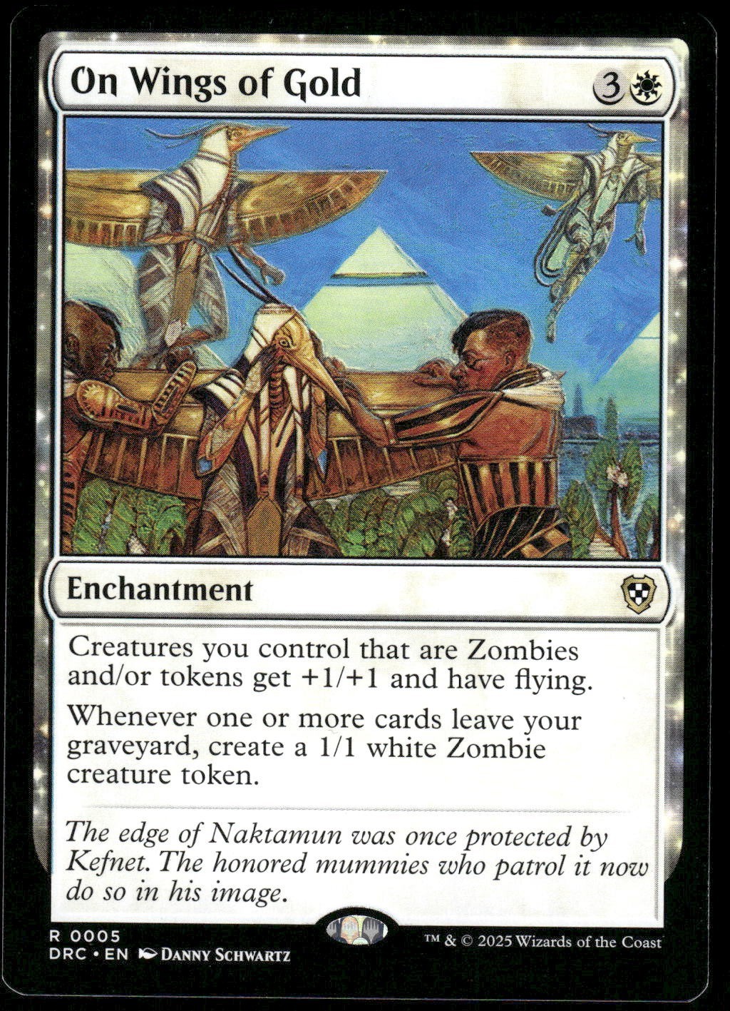 x1 On Wings of Gold – Commander: Aetherdrift – NM – MTG
