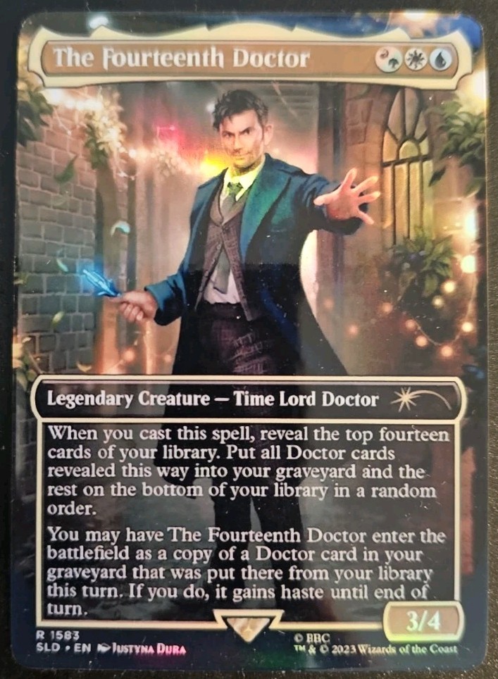 The Fourteenth Doctor Secret Lair Drop Foil Playtest Card