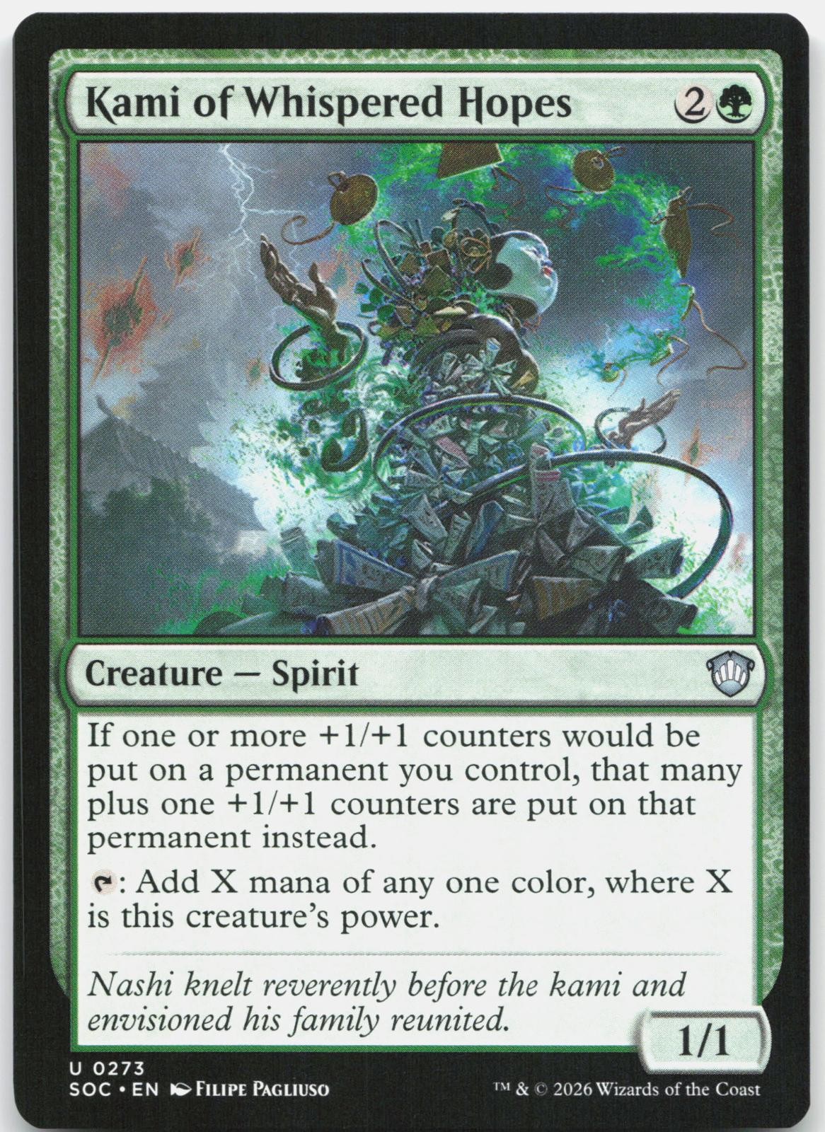 Kami of Whispered Hopes 273 – NM – Commander: Secrets of Strixhaven