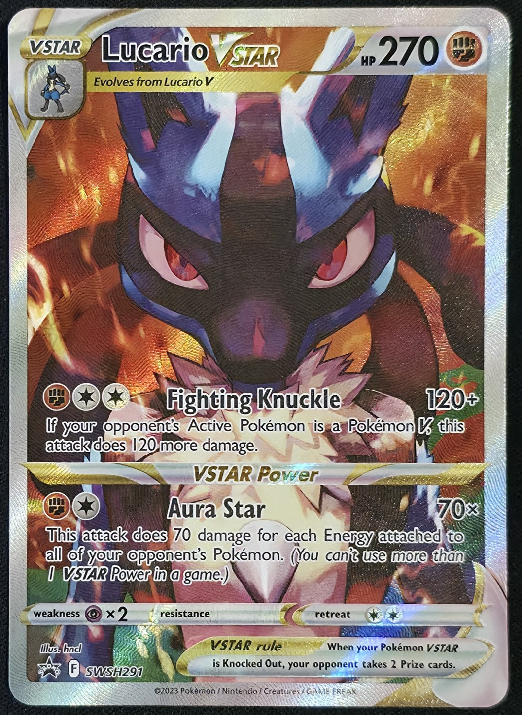 Lucario VSTAR SWSH291 Black Star Promo Pokémon Sword & Shield NM