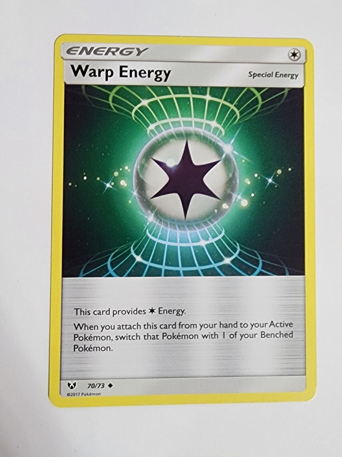 2017 Warp Energy 70/73 – Shining Legends – Special – NM Pokémon TCG