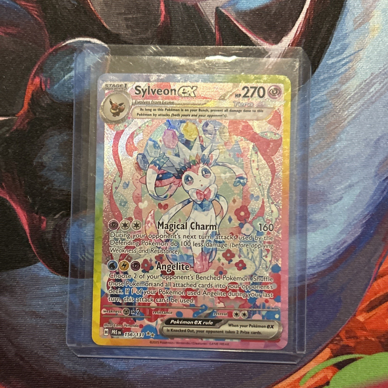Sylveon ex 156/131 Sv: Prismatic Evolutions Holo raw