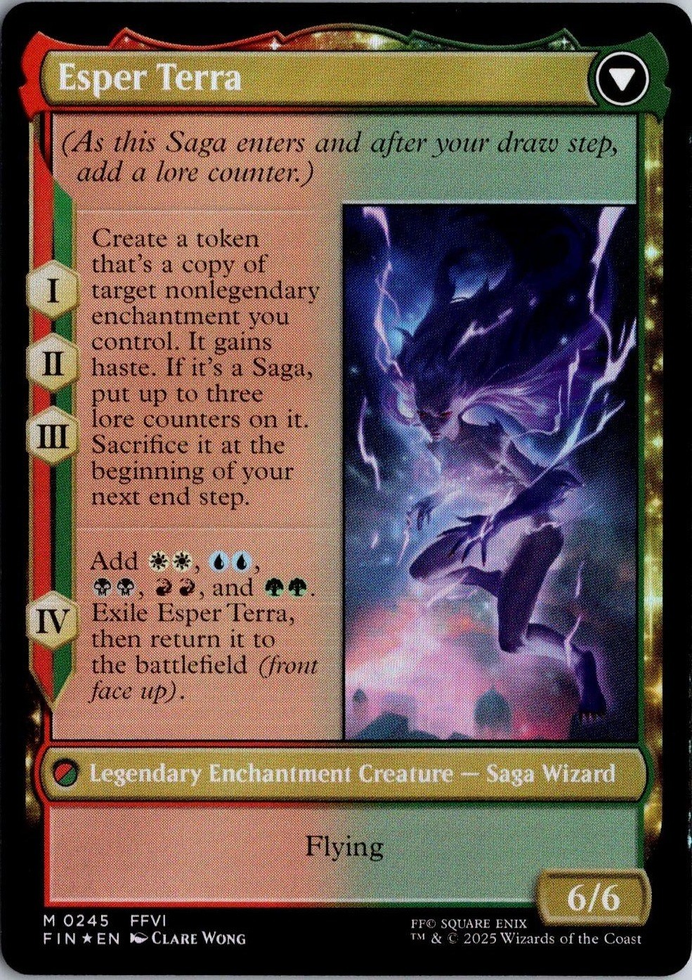 Terra, Magical Adept 245 Mythic FINAL FANTASY Magic: The Gathering Foil NM
