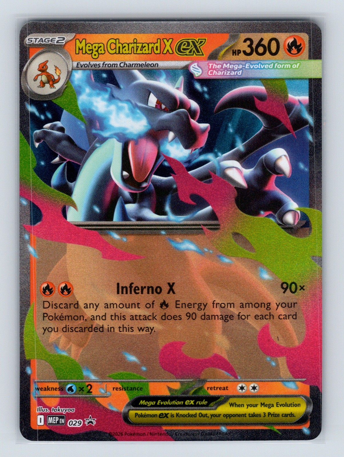 Mega Charizard X ex Promo ME: Mega Evolution Promo 029 NM