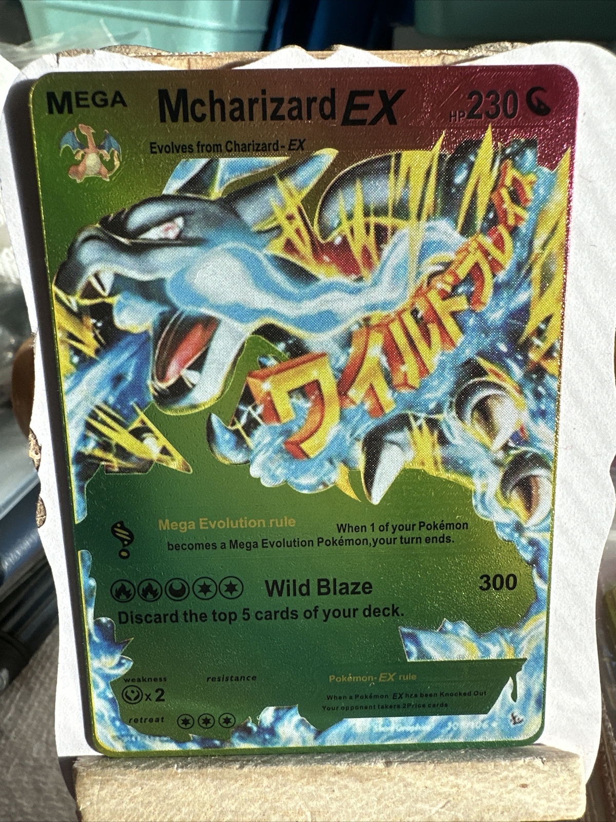Charizard Multi Color Foil Fan Art Card