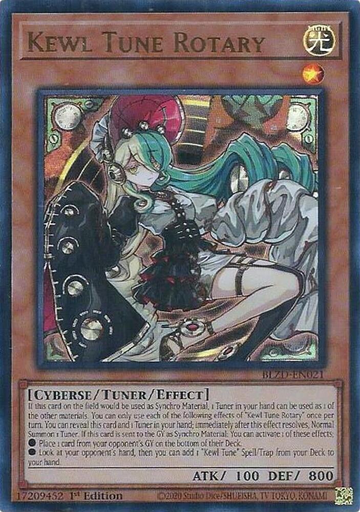 *** KEWL TUNE ROTARY *** 1ST EDITION ULTRA RARE BLZD-EN021 YUGIOH!