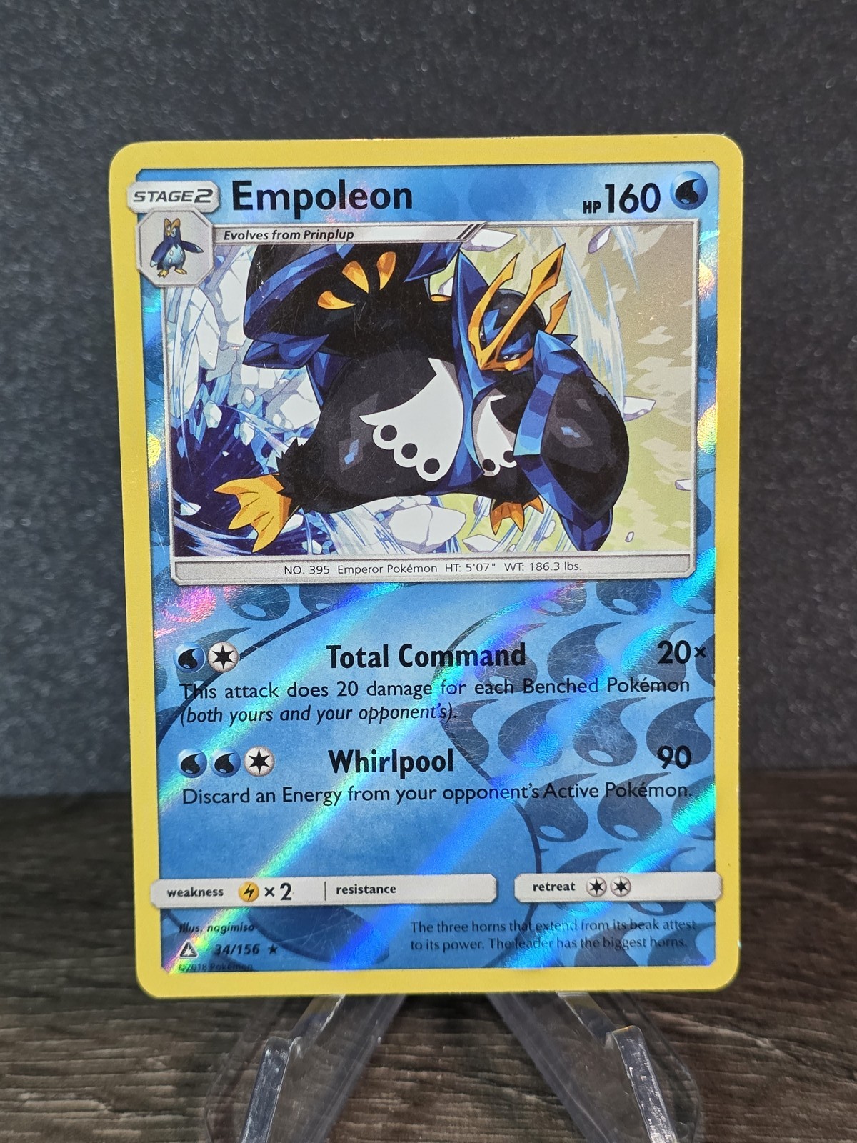 SM – Ultra Prism #34/156 Empoleon Reverse Holo