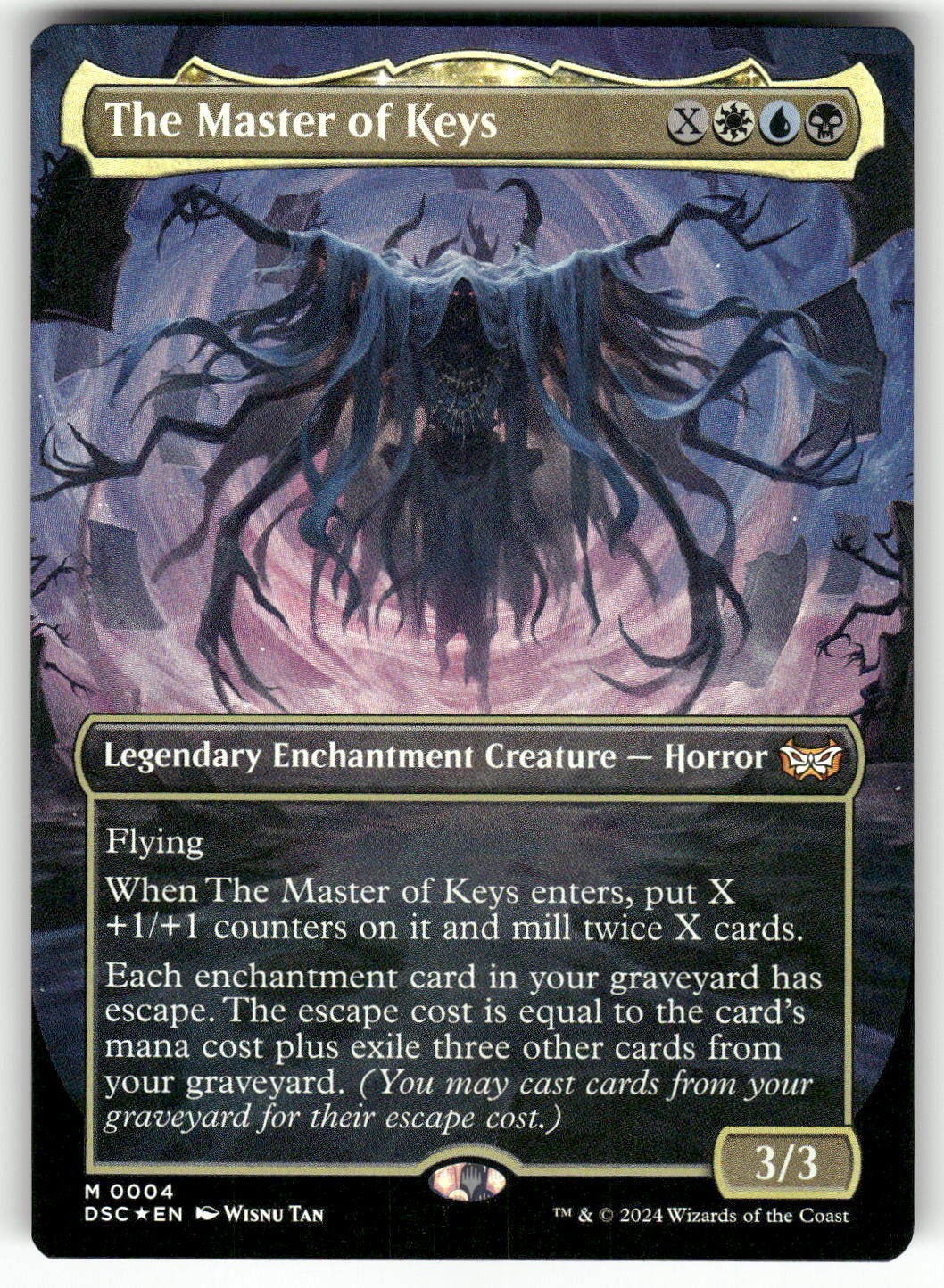 The Master of Keys (Borderless) #4 (Foil) (LP) Duskmourn DSC Magic MTG