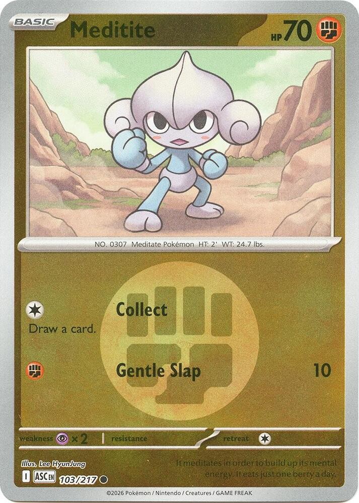Meditite (Energy Symbol Pattern) 103/217 Reverse Holofoil ME: Ascended Heroes NM