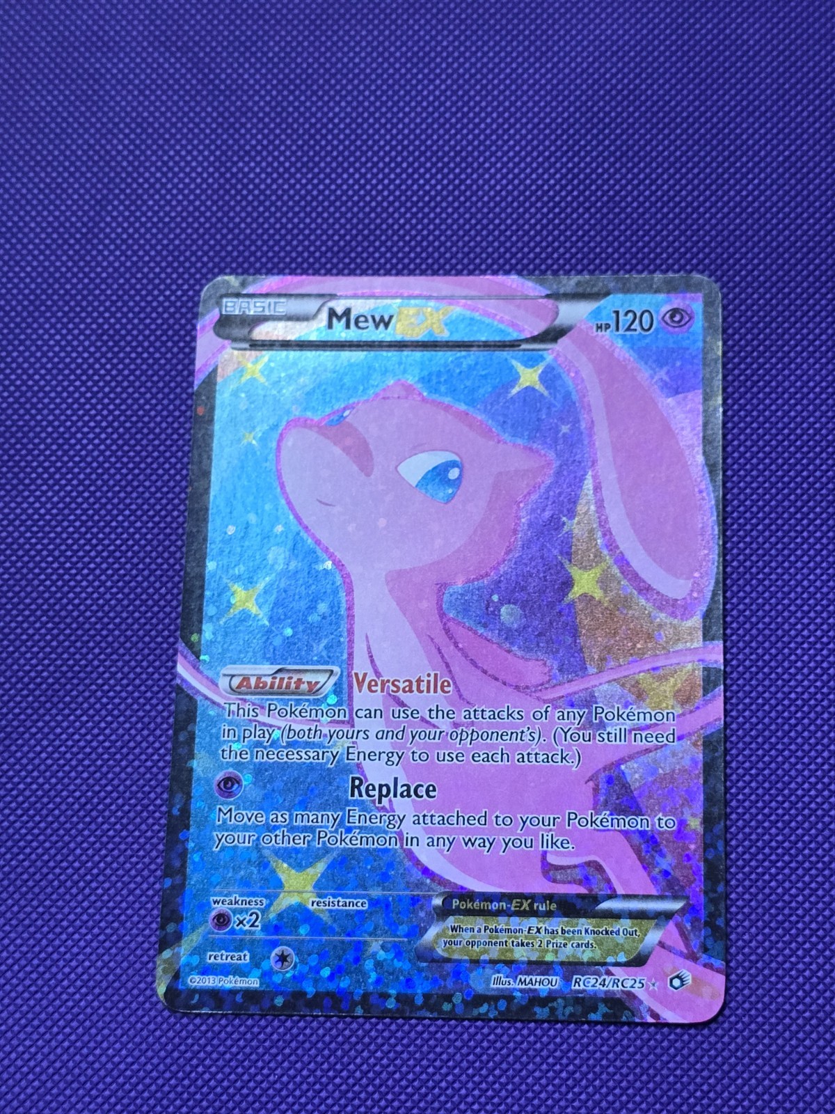Mew EX (Full Art) Rc24/Rc25 Legendary Treasures: Radiant Collection Holo