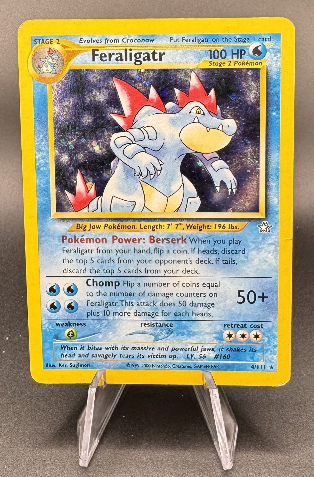 Feraligatr 4/111 Neo Genesis Holo