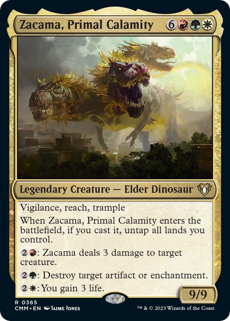 Zacama, Primal Calamity [Commander Masters – 365] NM