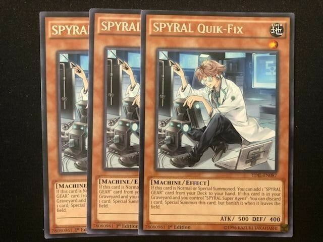 YUGIOH SPYRAL DECK- AGENT- DRONE- QUICK FIX- DOUBLE HELIX- RESORT- BIG RED NM