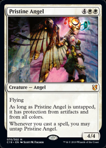 x1 Pristine Angel M MTG Commander 2019 M/NM, English