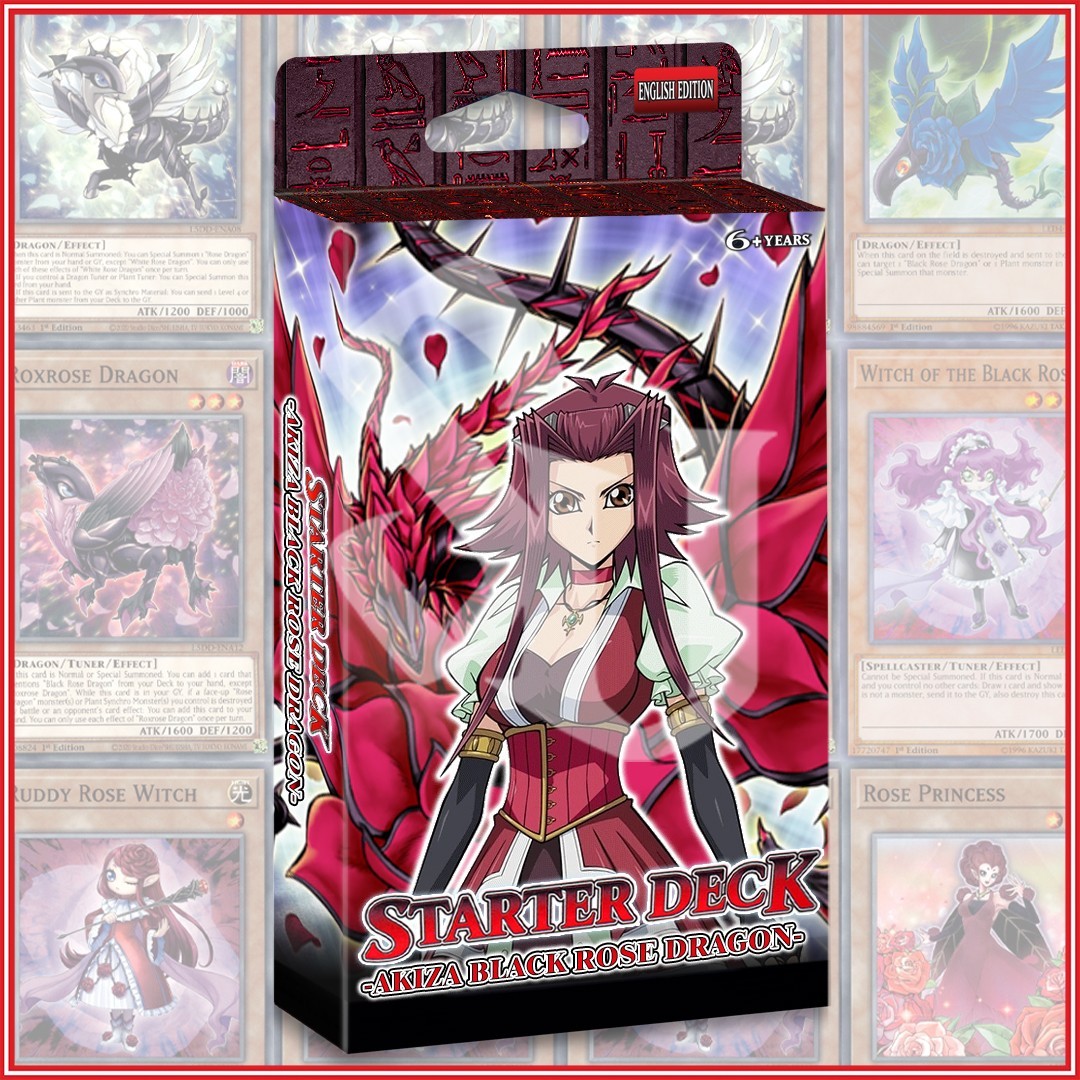 AKIZA BLACK ROSE DRAGON STARTER DECK 45 | Ruddy Garden Red Blue White YuGiOh🔥