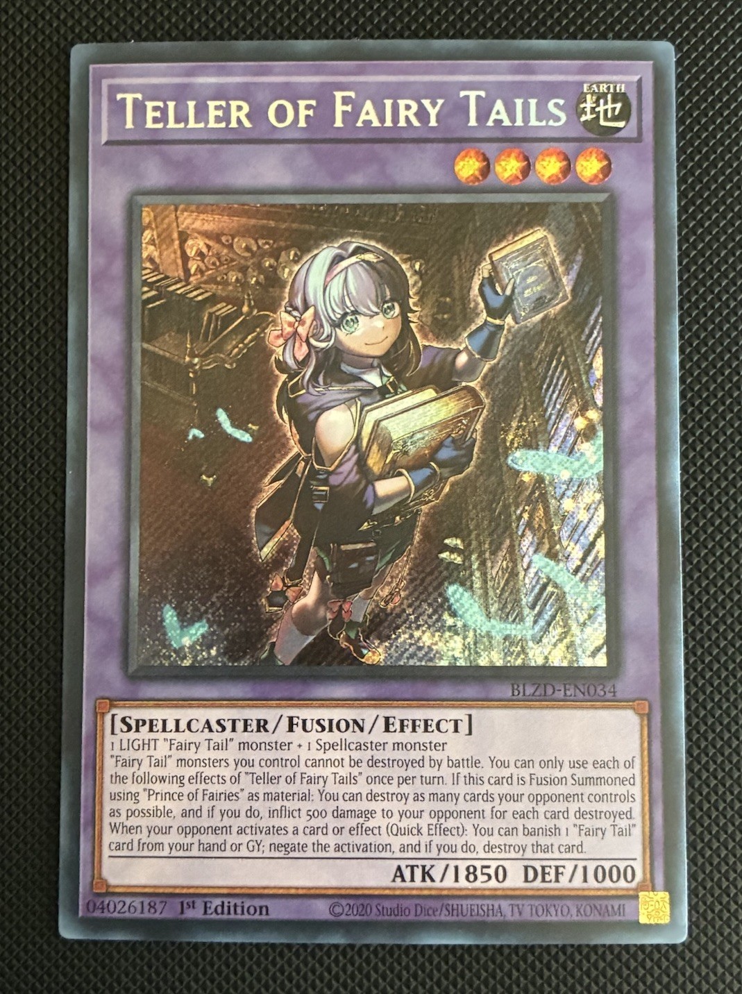 Yugioh! Teller of Fairy Tails BLZD-EN034 Blazing Dominion 1st Ed. Secret Rare NM