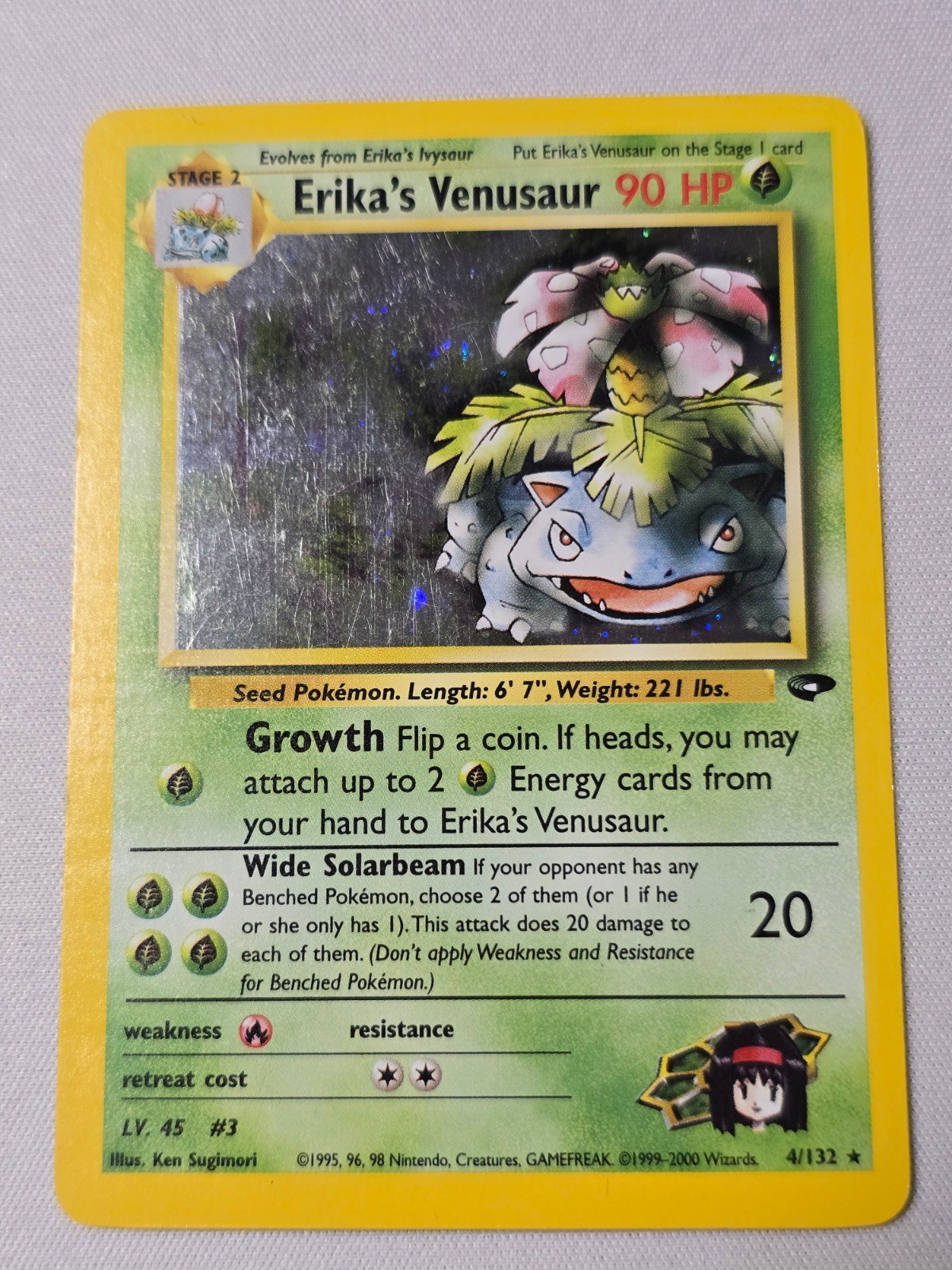 Erika’s Venusaur – Holo Rare from G2 #004/132 – in LP Condition