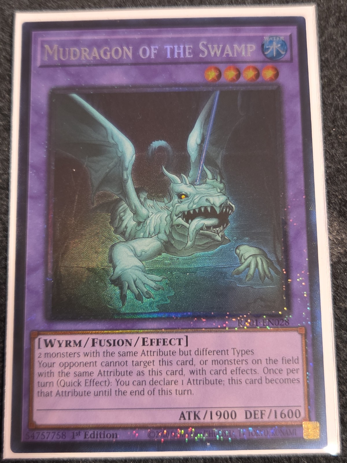 Yugioh Mudragon of the Swamp RA01-EN028 Prismatic Collector Rare 1st Ed NM