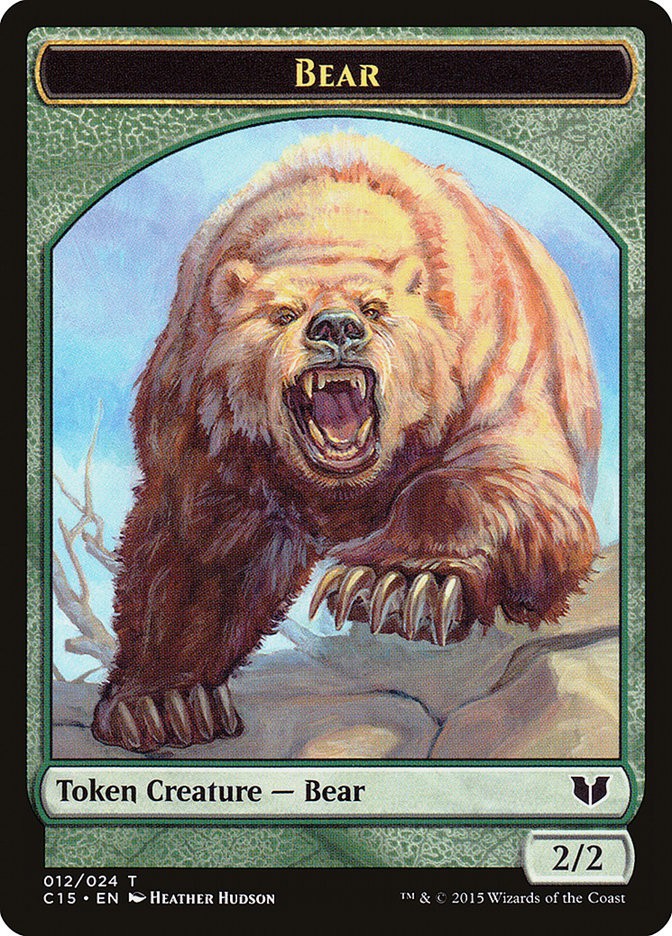 MTG {Bear Token} // {Spider Token} – Commander 2015 #T12T18