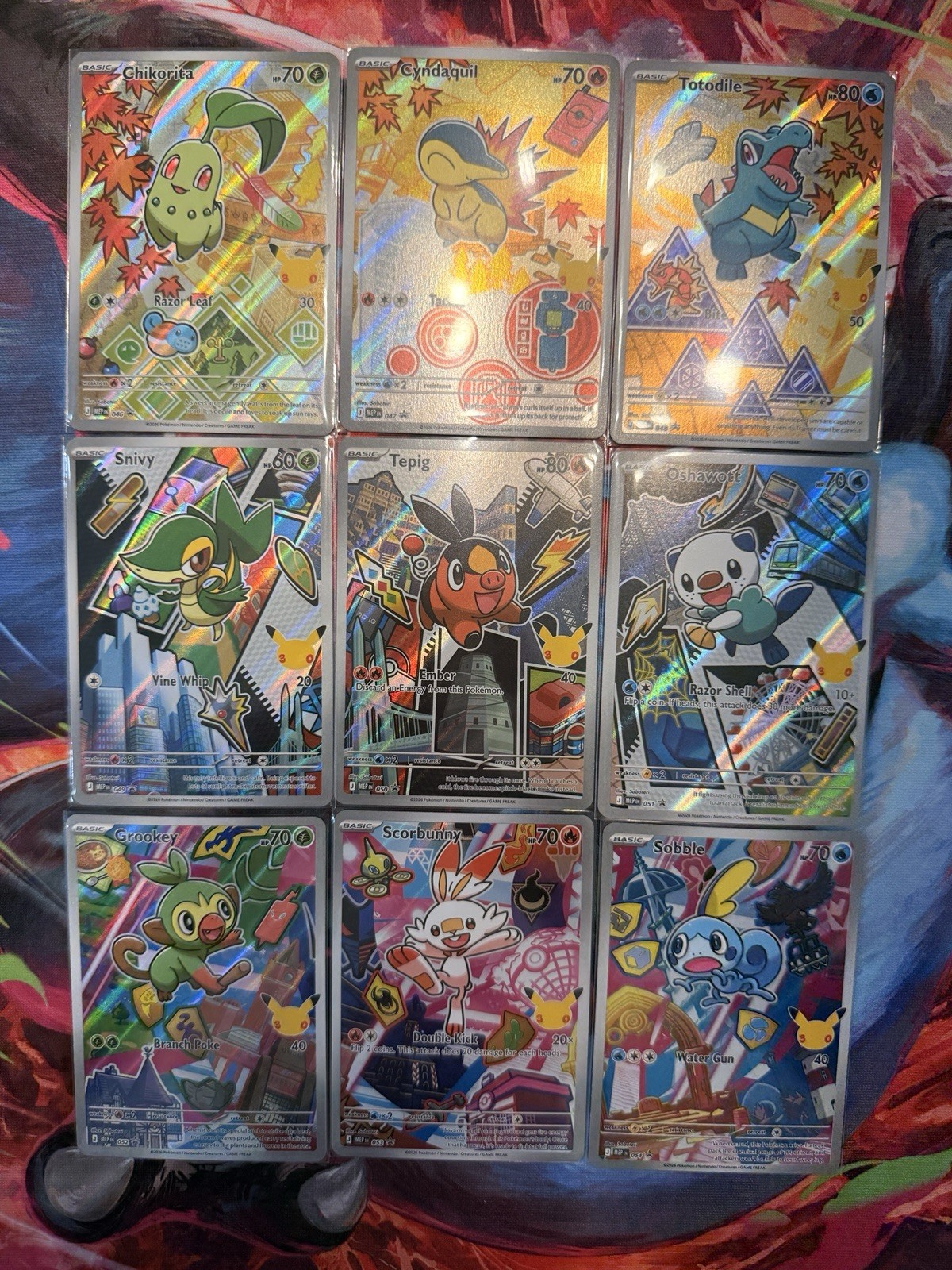 Pokémon TCG First Partner Series 2 Illustration Collection Full Set Of 9 🔥
