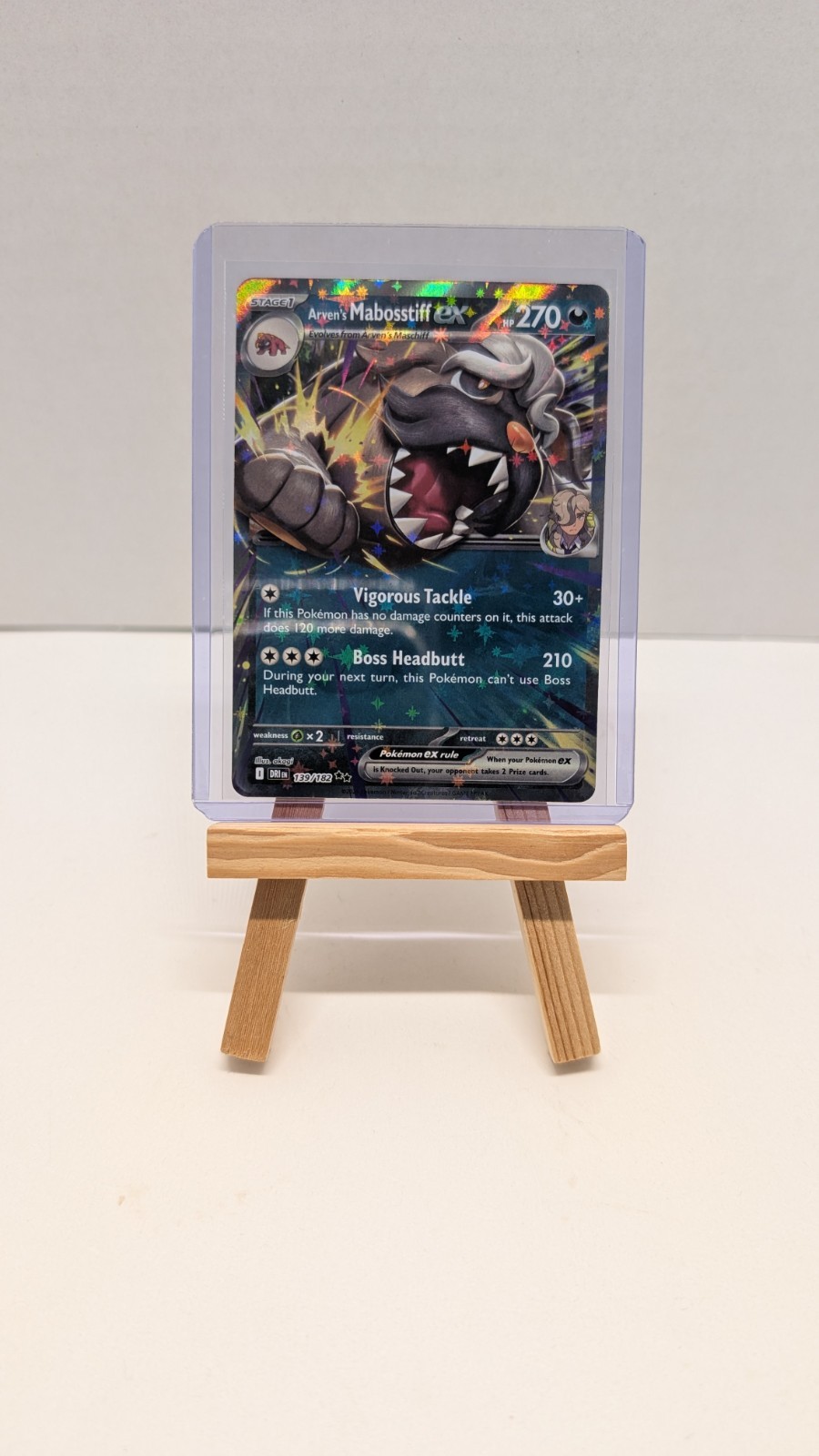 Pokémon TCG, Arven’s Mabosstiff Ex 139/182 – Destined Rivals