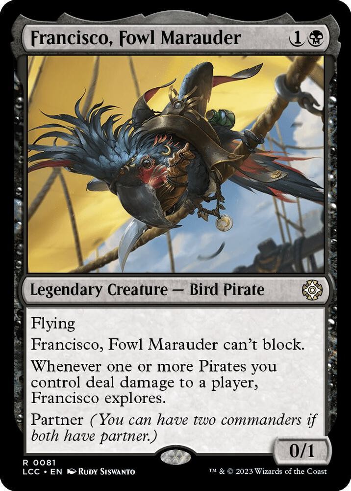 Francisco, Fowl Marauder 81 Commander: The Lost Caverns of Ixalan MTG NM