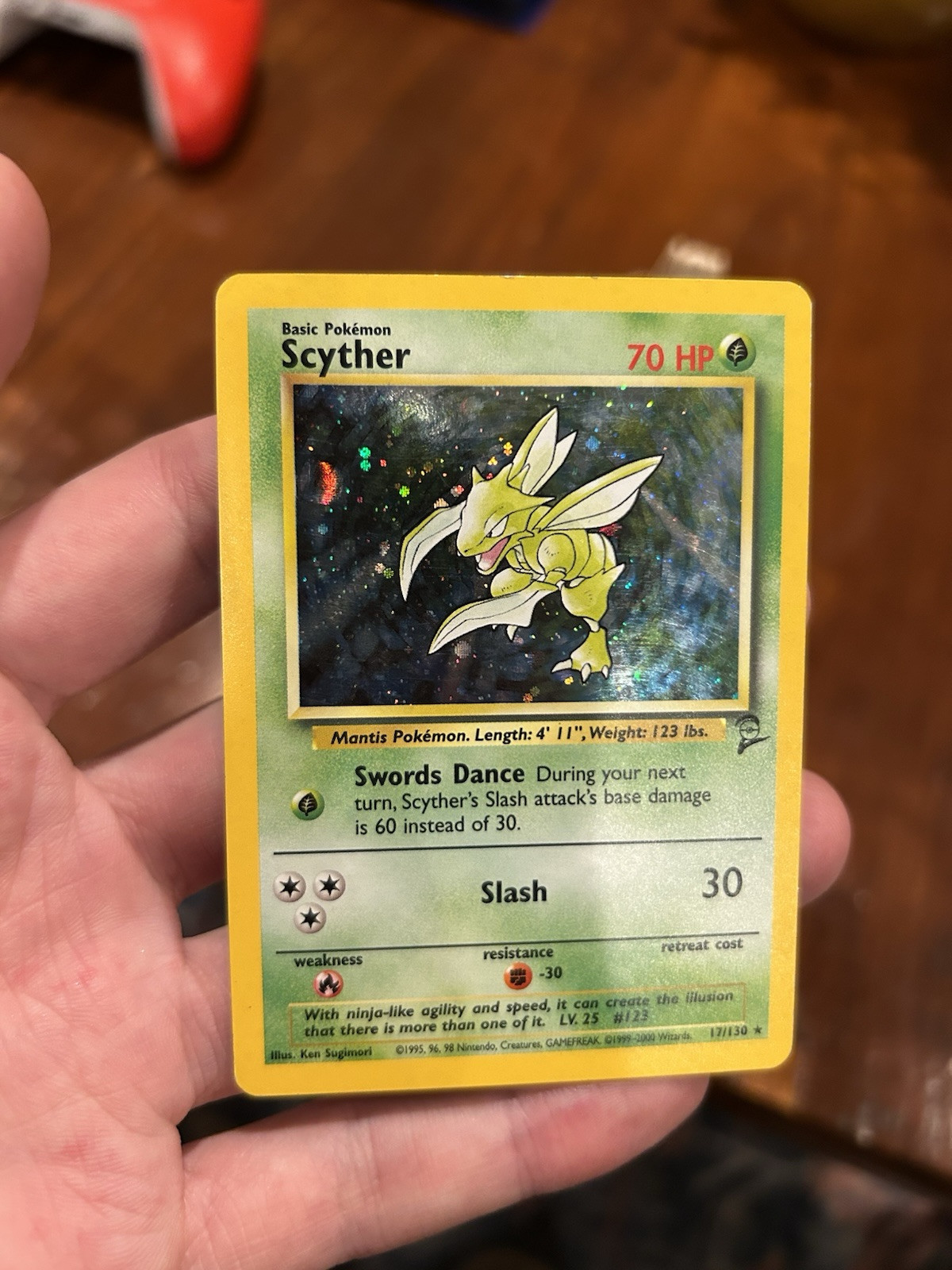 Scyther 017/130 Base Set 2 Holo