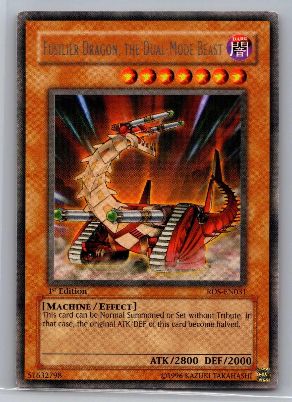 Fusilier Dragon, the Dual-Mode Beast RDS-EN031 Rise of Destiny 1st Edition