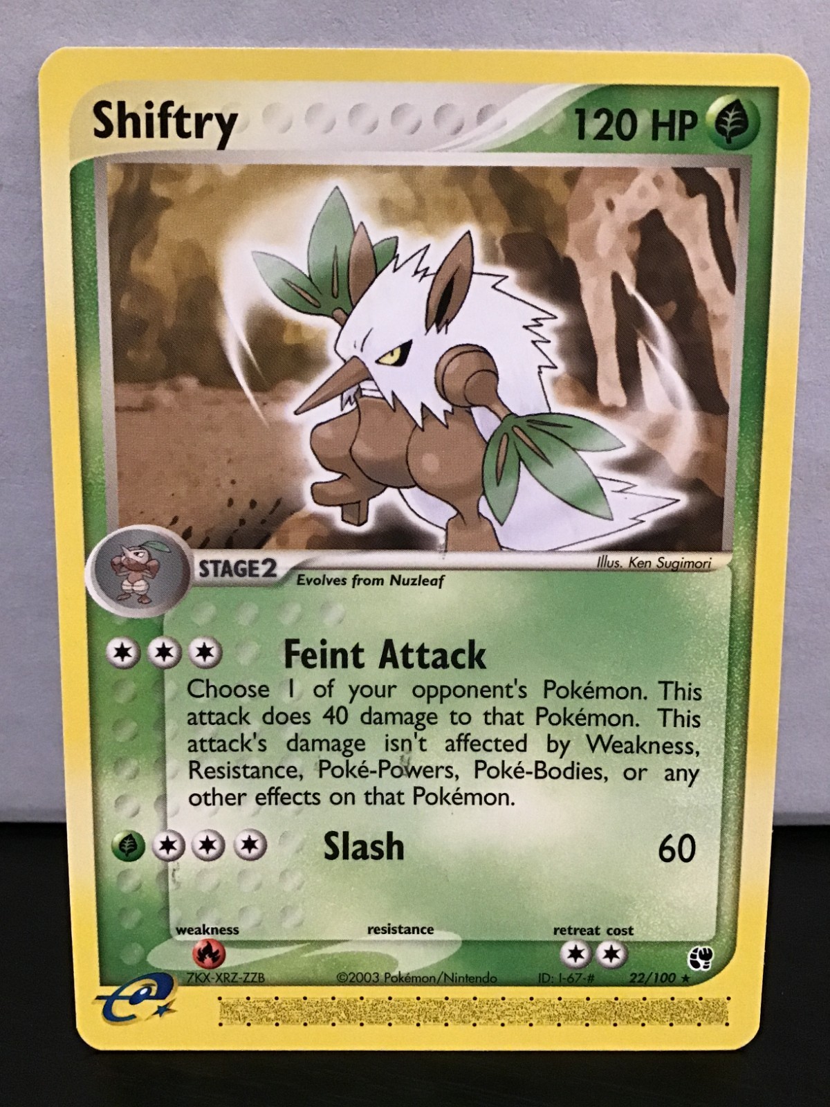 Shiftry 22/100 Rare Pokemon Sandstorm