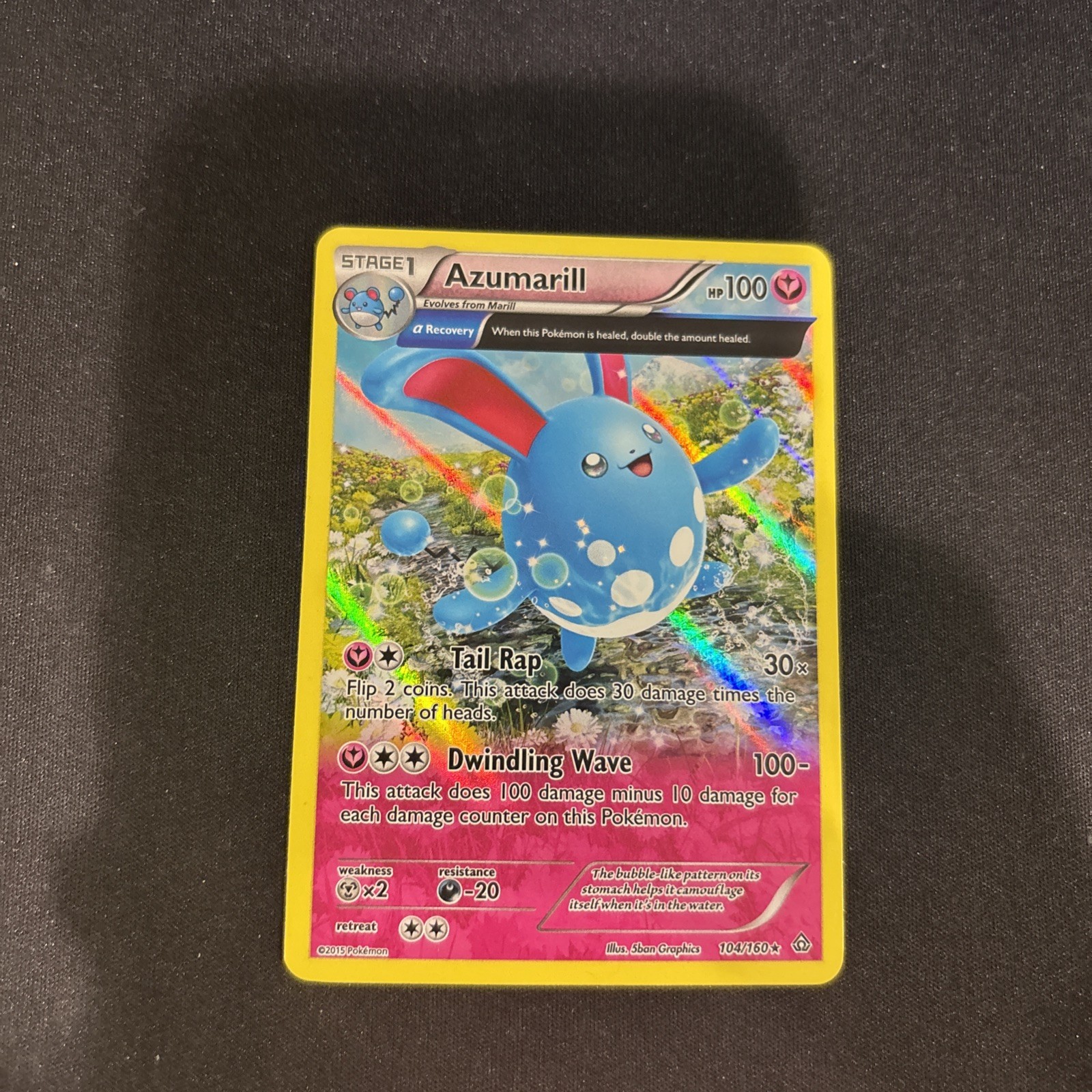Azumarill (Alpha) 104/160 XY – Primal Clash Holo