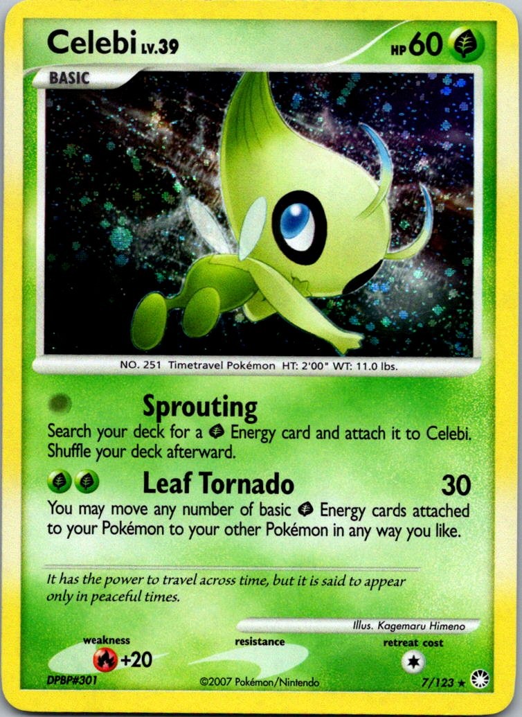 Celebi Holo Rare Mysterious Treasures 7/123 LP