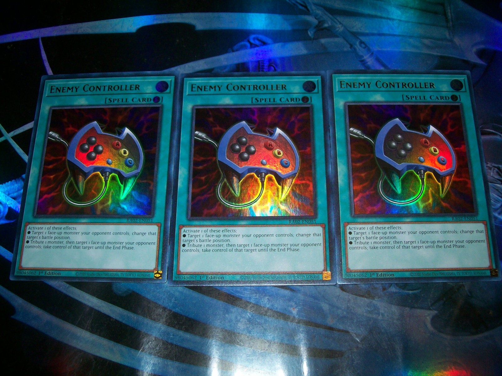 3x Enemy Controller 1st Edition Ultra Rare RA02-EN051 Yu-Gi-Oh!
