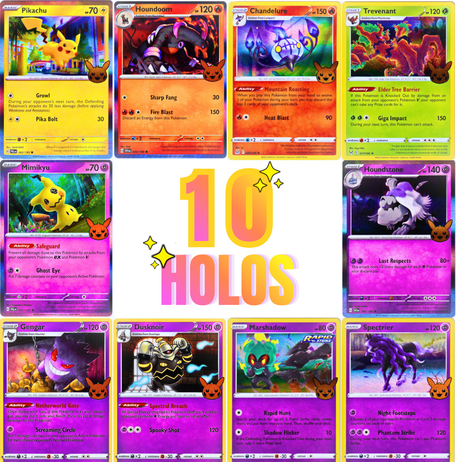Pokémon 2023 Trick or Trade COMPLETE SET (30 Cards) Halloween NM + Free Shipping