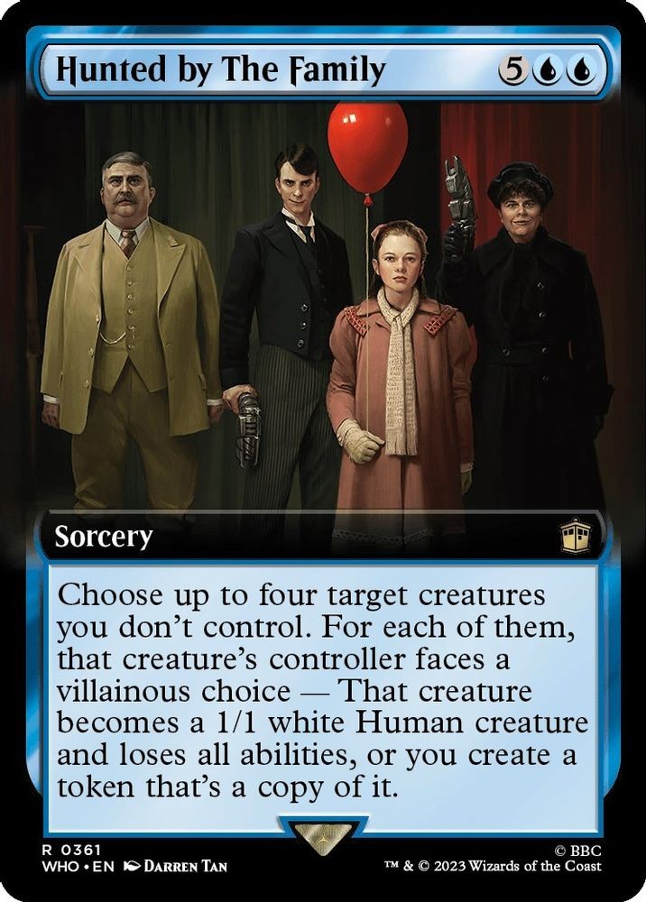 2023 MTG: WHO – Hunted by The Family Extended Art (#361, Foil, R, Near Mint)