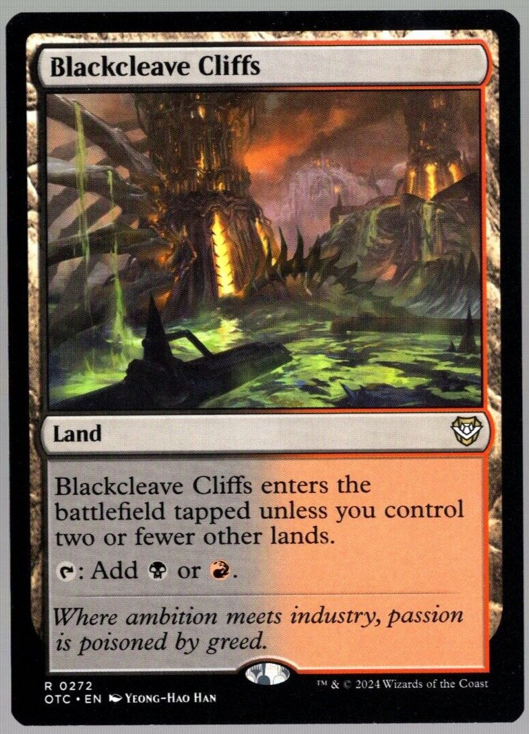 Blackcleave Cliffs 0272 Non Foil Rare Thunder Junction MTG Near Mint
