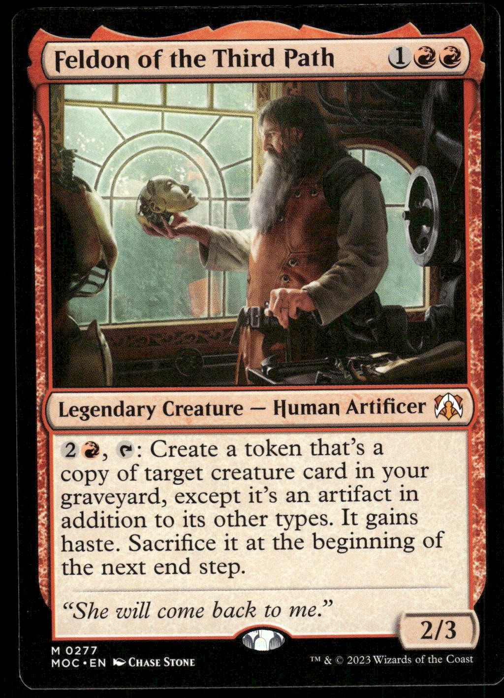 1x Feldon of the Third Path – Commander: March of the Machine – NM – MTG