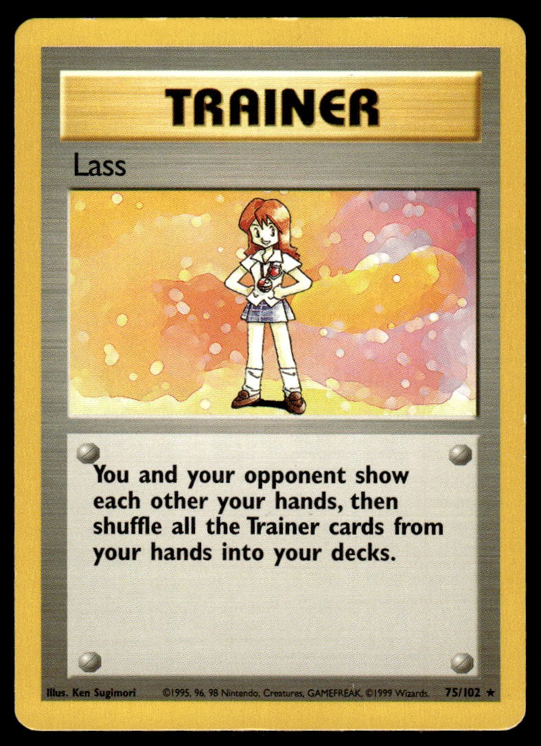 Pokemon TCG Base Set #075/102 Lass LP
